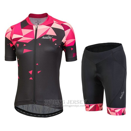 2018 Cycling Jersey Women Nalini Chic Red Short Sleeve and Bib Short