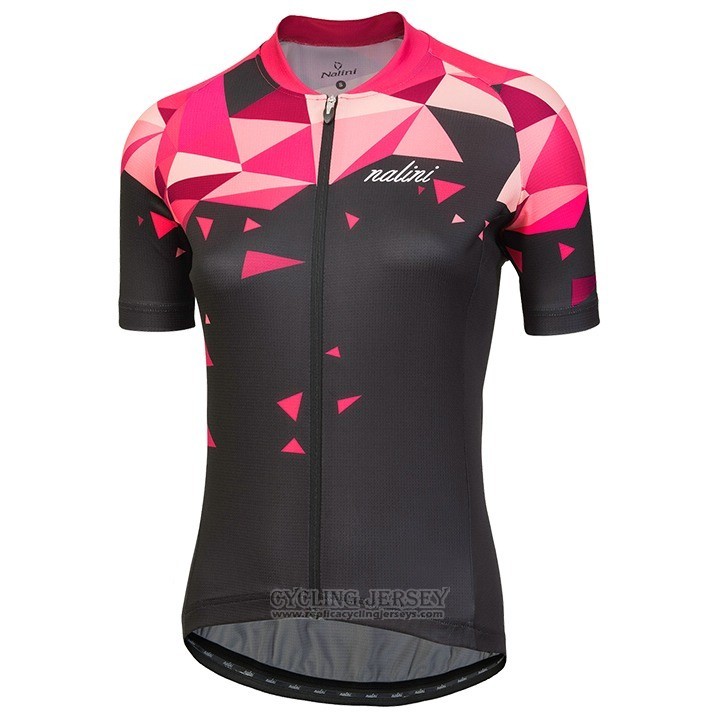 2018 Cycling Jersey Women Nalini Chic Red Short Sleeve and Bib Short