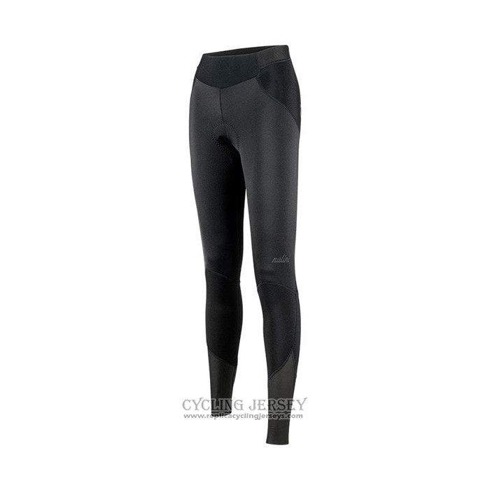 2021 Cycling Jersey Women Nalini Deep Pink Long Sleeve And Bib Tight QXF21-0030