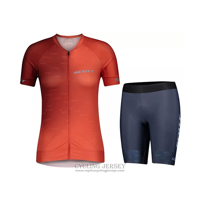 2021 Cycling Jersey Women Nalini Orange Short Sleeve And Bib Short