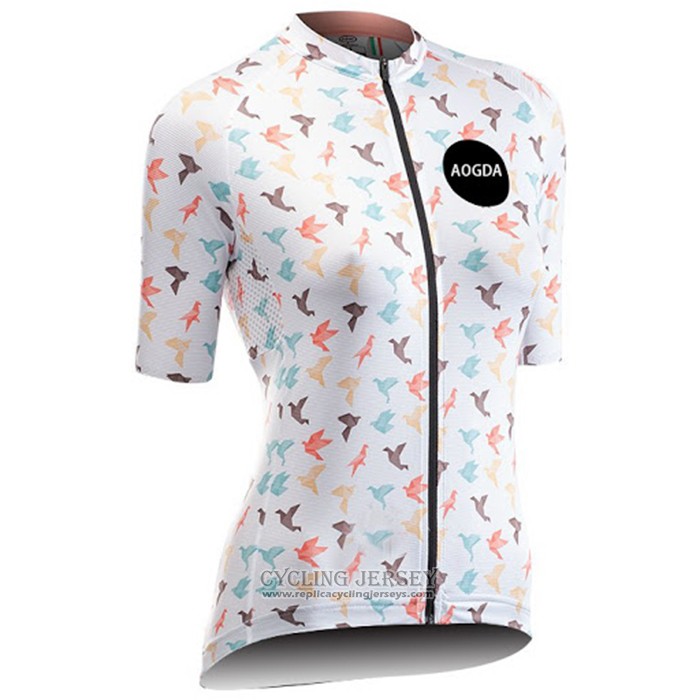 2020 Cycling Jersey Women Northwave White Short Sleeve And Bib Short