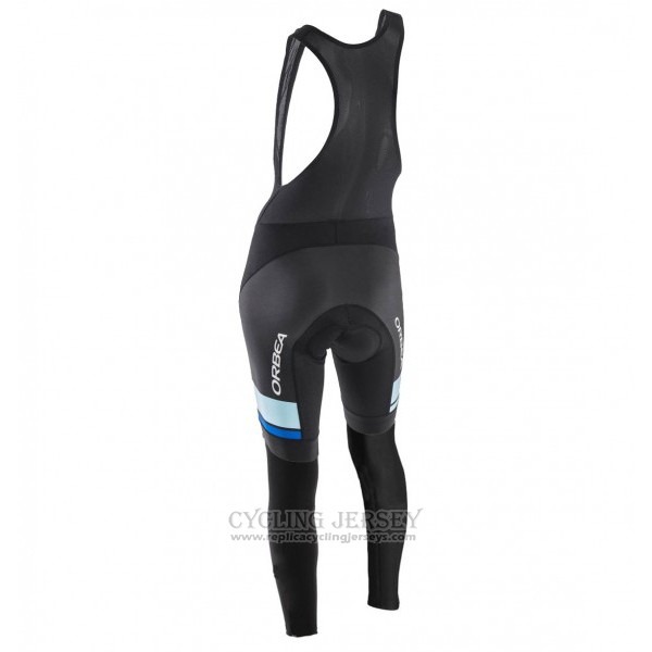 2017 Cycling Jersey Women Orbea Black and Blue Long Sleeve and Bib Tight