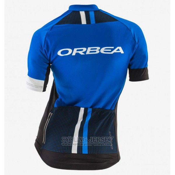 2017 Cycling Jersey Women Orbea Black and Blue Short Sleeve and Bib Short