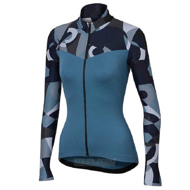2018 Cycling Jersey Women Orbea Blue Short Sleeve and Bib Short