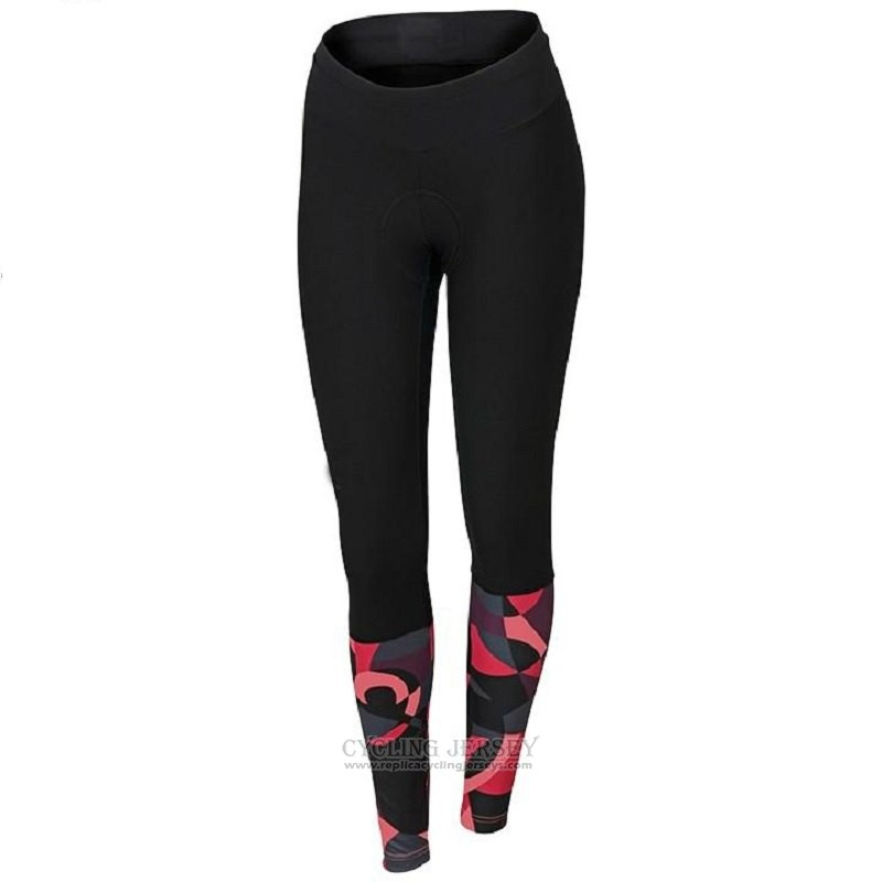 2018 Cycling Jersey Women Orbea Red and Black Short Sleeve and Bib Short