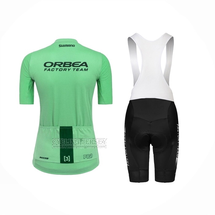 2023 Cycling Jersey Women Orbea Green Long Sleeve and Bib Short