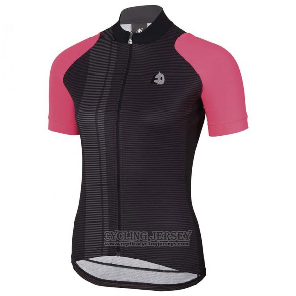 2017 Cycling Jersey Women Etxeondo Neo Black and Pink Short Sleeve and Bib Short