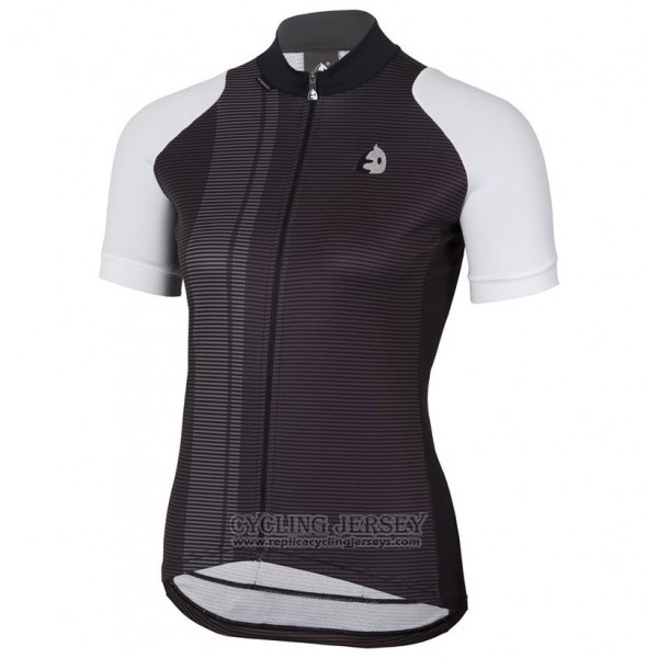 2017 Cycling Jersey Women Etxeondo Neo Black and White Short Sleeve and Bib Short