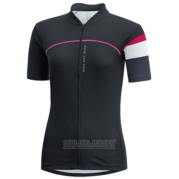 2017 Cycling Jersey Women Gore Bike Wear Black Short Sleeve and Bib Short