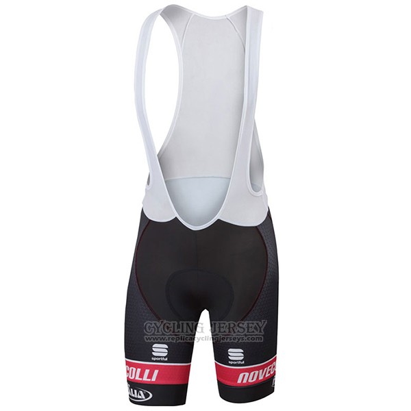 2017 Cycling Jersey Women Nove Colli Black and Red Short Sleeve and Bib Short