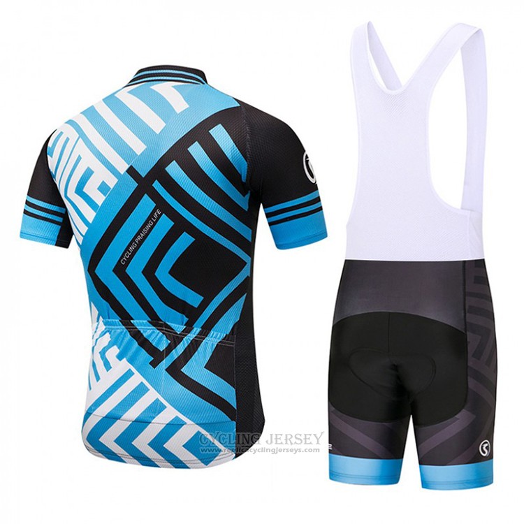 2018 Cycling Jersey CPL Black and Blue Short Sleeve and Bib Short