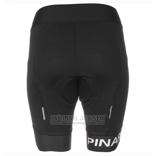 2016 Cycling Jersey Women Pinarello Black and Fuchsia Short Sleeve and Bib Short