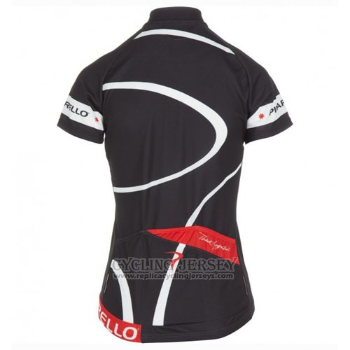 2016 Cycling Jersey Women Pinarello Red and White Short Sleeve and Bib Short
