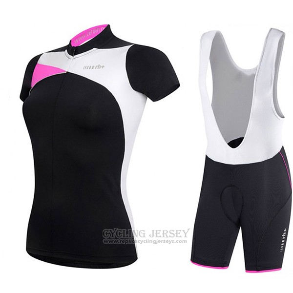 2017 Cycling Jersey Women RH+ Black Short Sleeve and Bib Short