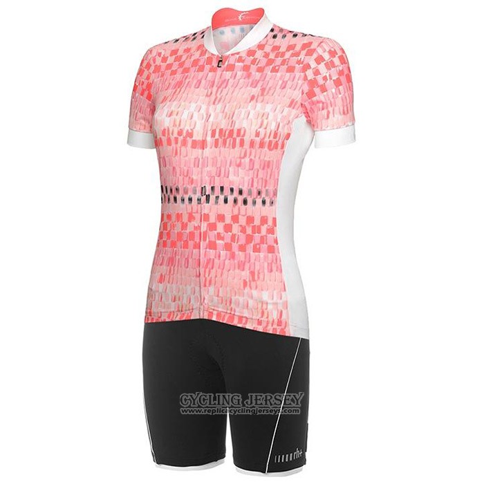 2020 Cycling Jersey Women RH+ Pink Short Sleeve And Bib Short