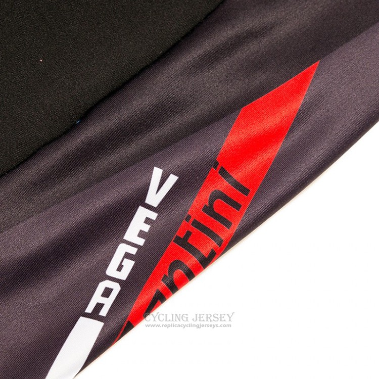 2018 Cycling Jersey Santini Black and Red Short Sleeve and Bib Short