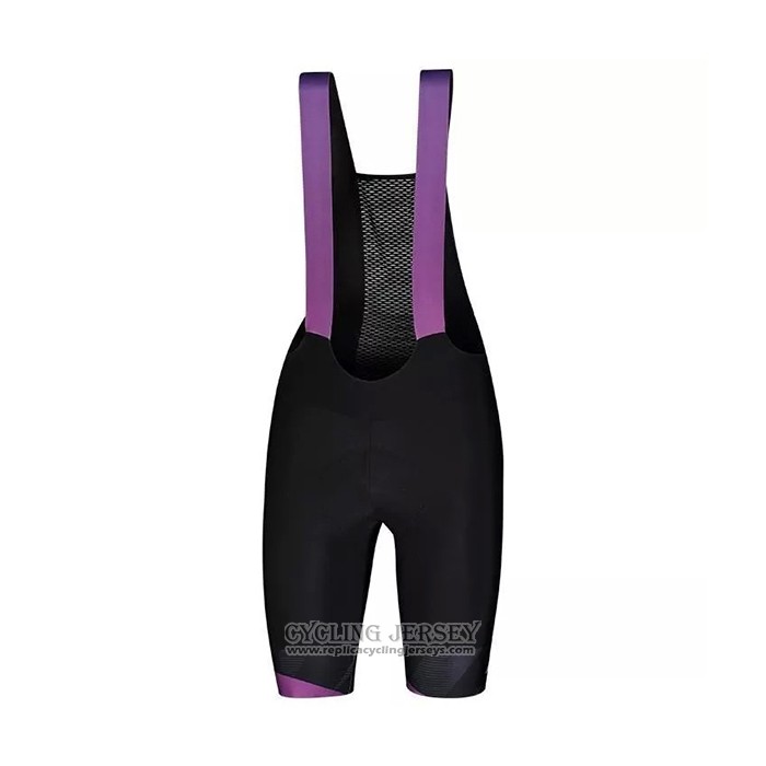 2021 Cycling Jersey Women Scott Black Purple Short Sleeve And Bib Short