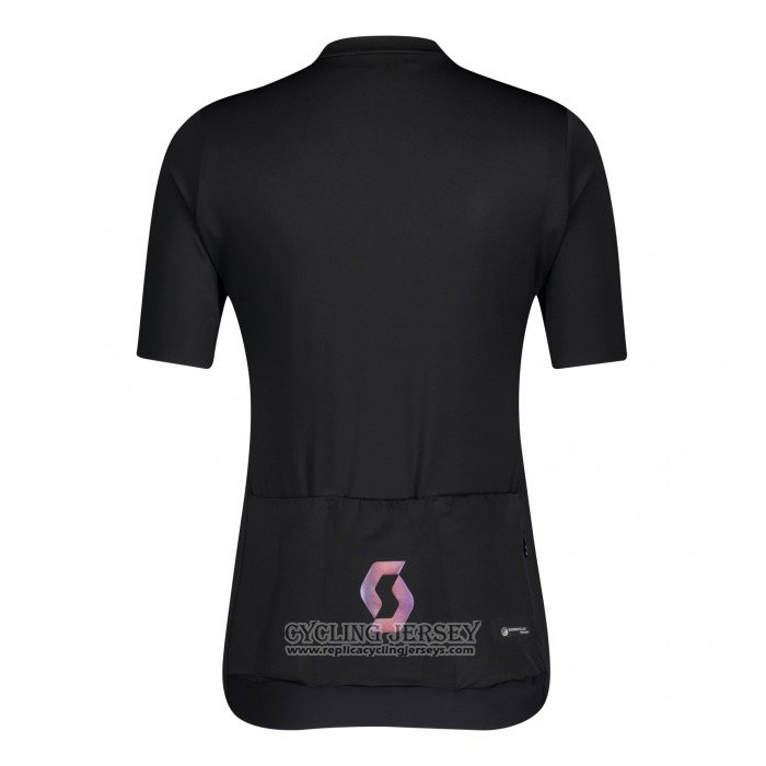 2021 Cycling Jersey Women Scott Black Short Sleeve And Bib Short