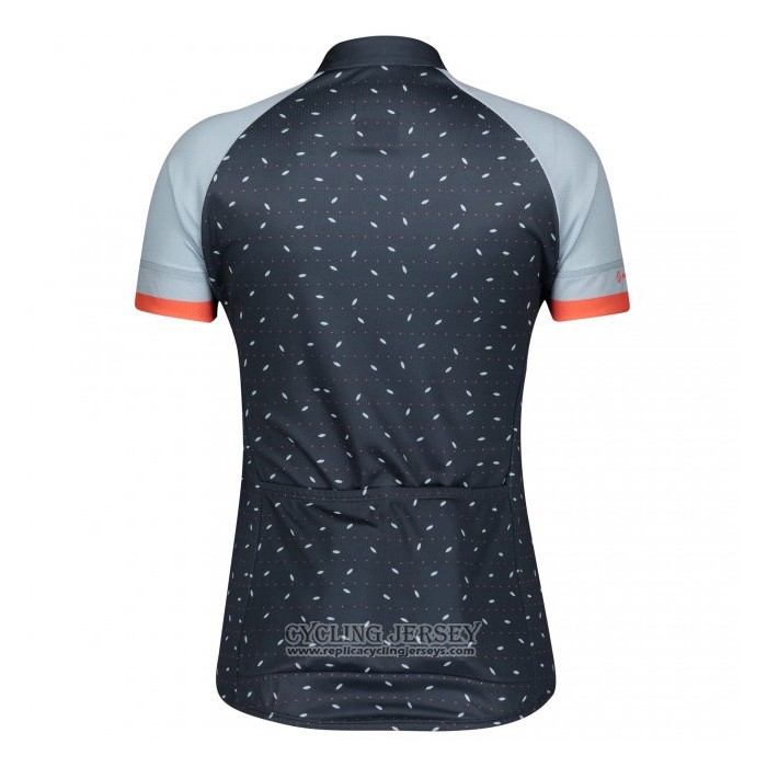 2021 Cycling Jersey Women Scott Gray Blue Short Sleeve And Bib Short