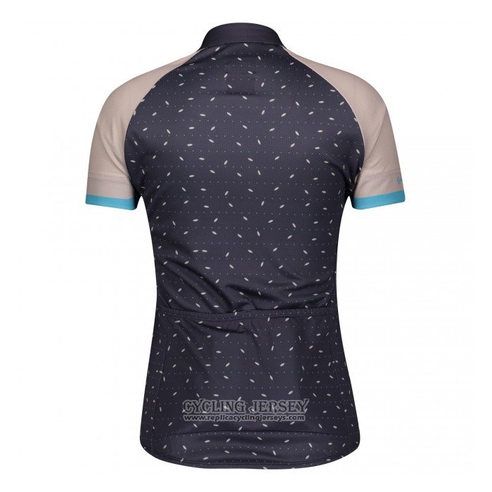 2021 Cycling Jersey Women Scott Gray Marron Short Sleeve And Bib Short