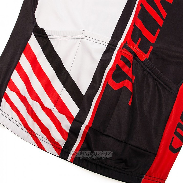 2018 Cycling Jersey Specialized Black Red White Long Sleeve and Bib Tight