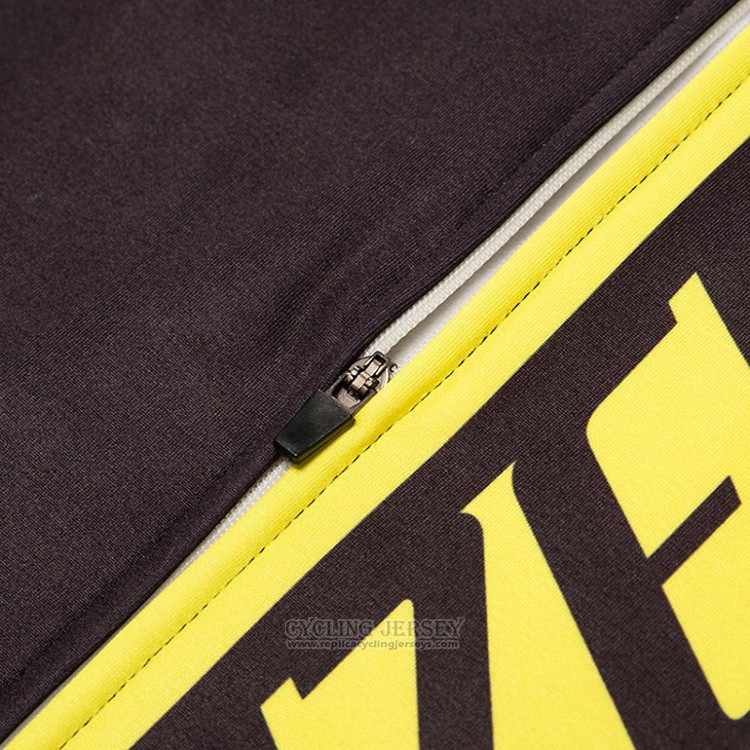 2018 Cycling Jersey Specialized Black and Yellow Long Sleeve and Bib Tight