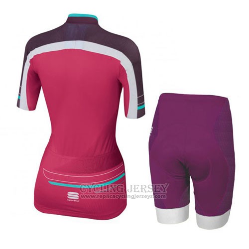2016 Cycling Jersey Sportful Red and Green Short Sleeve and Bib Short