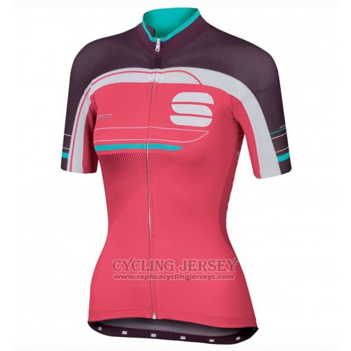 2016 Cycling Jersey Sportful Red and Green Short Sleeve and Bib Short