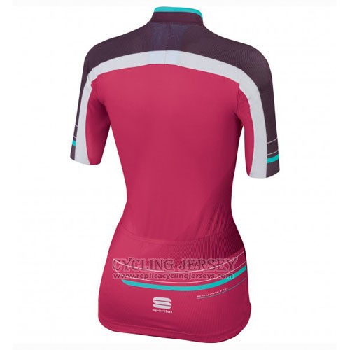 2016 Cycling Jersey Sportful Red and Green Short Sleeve and Bib Short