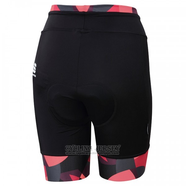 2017 Cycling Jersey Sportful Primavera Black and Red Short Sleeve and Bib Short