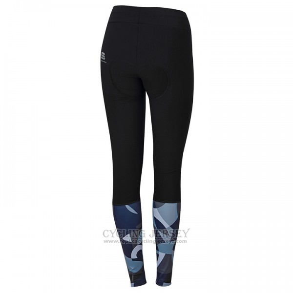2017 Cycling Jersey Sportful Primavera Blue Long Sleeve and Bib Tight