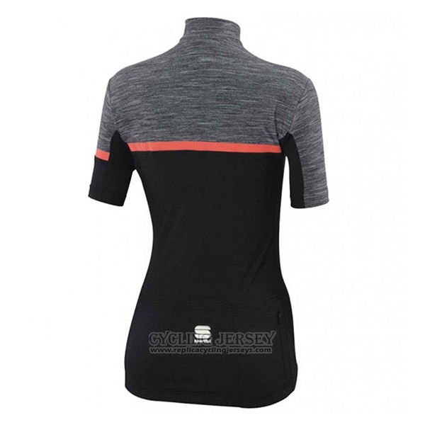 2017 Cycling Jersey Women Sportful Giara Black Short Sleeve and Bib Short