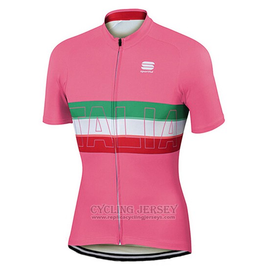 2017 Cycling Jersey Women Sportful Pink Short Sleeve and Bib Short