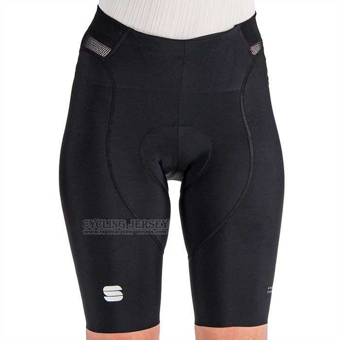 2023 Cycling Jersey Women Sportful Blue Short Sleeve and Bib Short