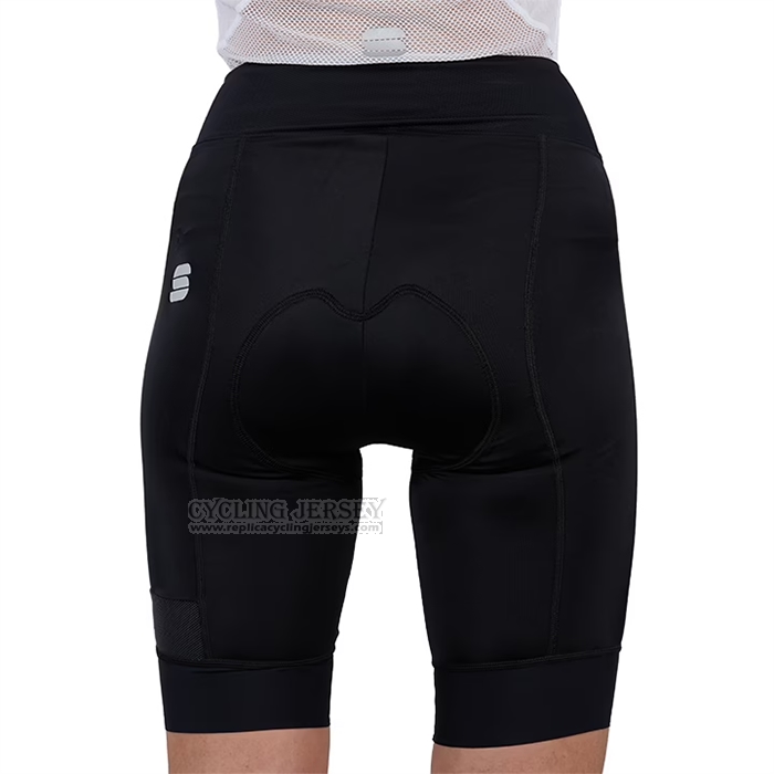 2023 Cycling Jersey Women Sportful Light Purple Short Sleeve and Bib Short