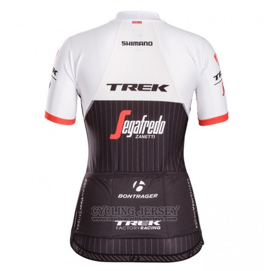 2016 Cycling Jersey Women Trek Black and Red Short Sleeve and Bib Short