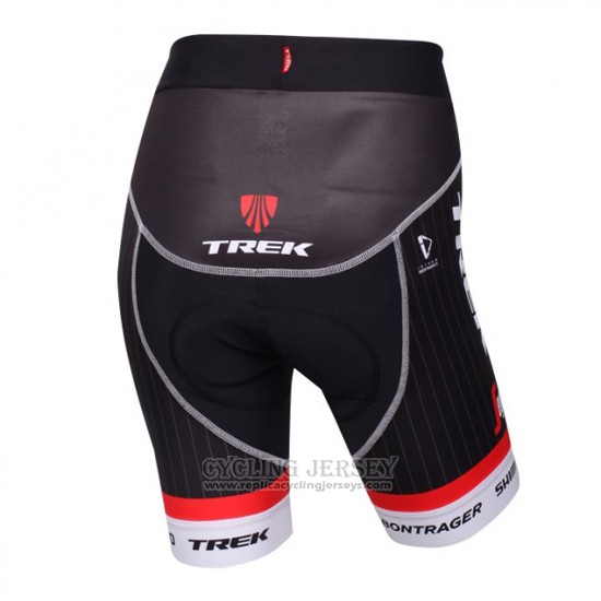 2016 Cycling Jersey Women Trek Black and Red Short Sleeve and Bib Short