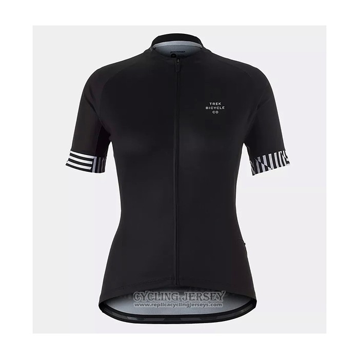2021 Cycling Jersey Women Trek Black Short Sleeve And Bib Short