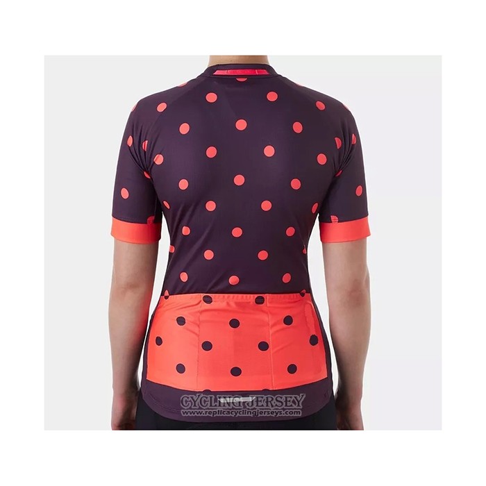 2021 Cycling Jersey Women Trek Purple Orange Short Sleeve And Bib Short