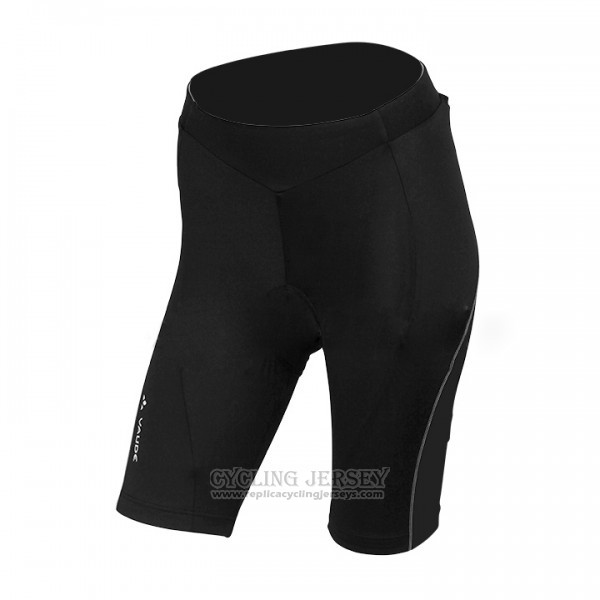 2017 Cycling Jersey Women Vaude Black and Red Short Sleeve and Bib Short