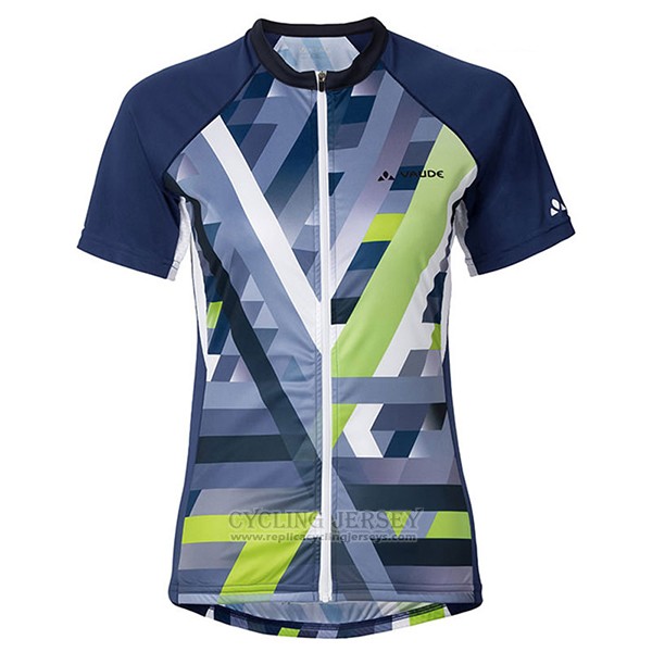 2017 Cycling Jersey Women Vaude Green Short Sleeve and Bib Short