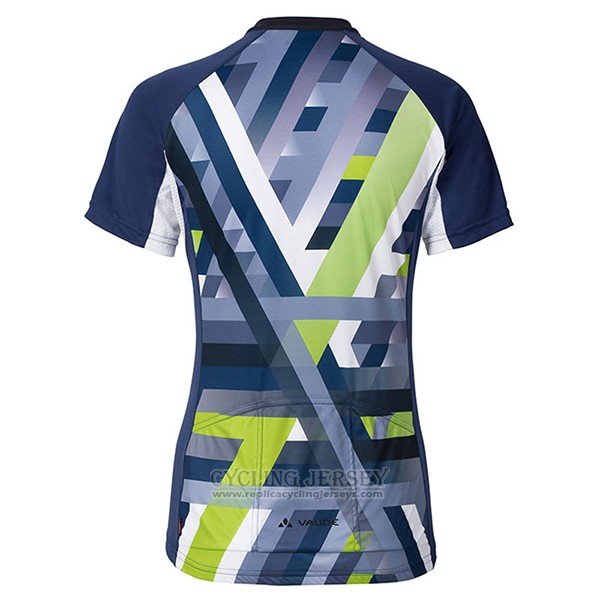 2017 Cycling Jersey Women Vaude Green Short Sleeve and Bib Short