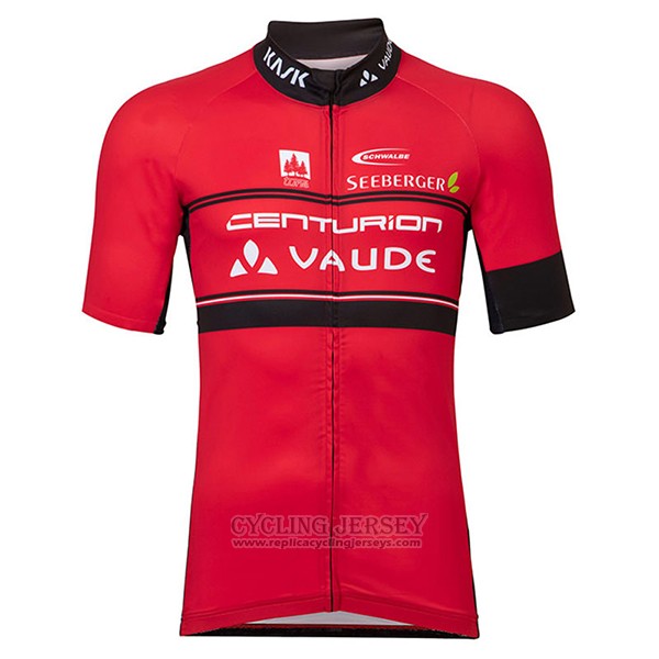 2017 Cycling Jersey Women Vaude Red Short Sleeve and Bib Short