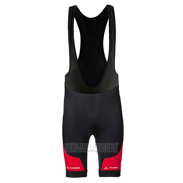 2017 Cycling Jersey Women Vaude Red Short Sleeve and Bib Short